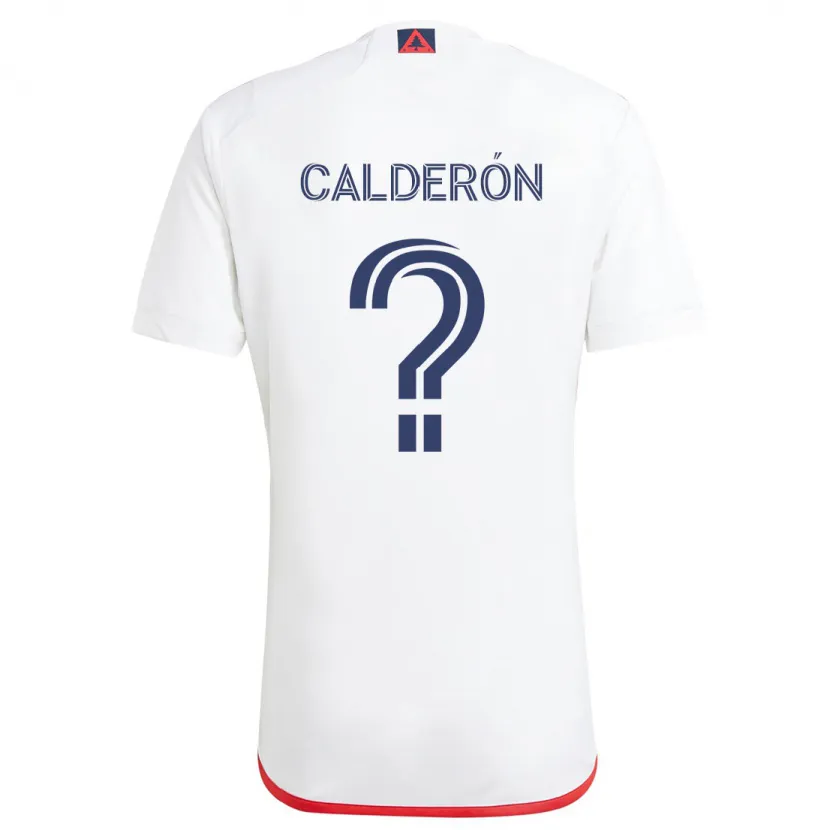 Danxen Kid Gio Calderón #0 White Red Away Jersey 2024/25 T-Shirt