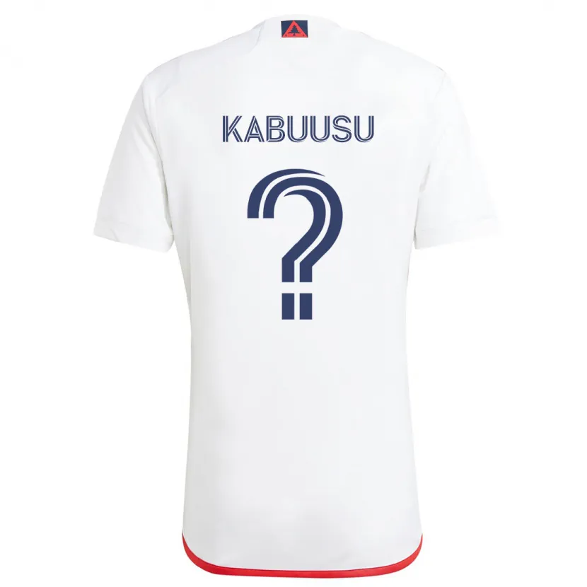 Danxen Kid Jamie Kabuusu #0 White Red Away Jersey 2024/25 T-Shirt