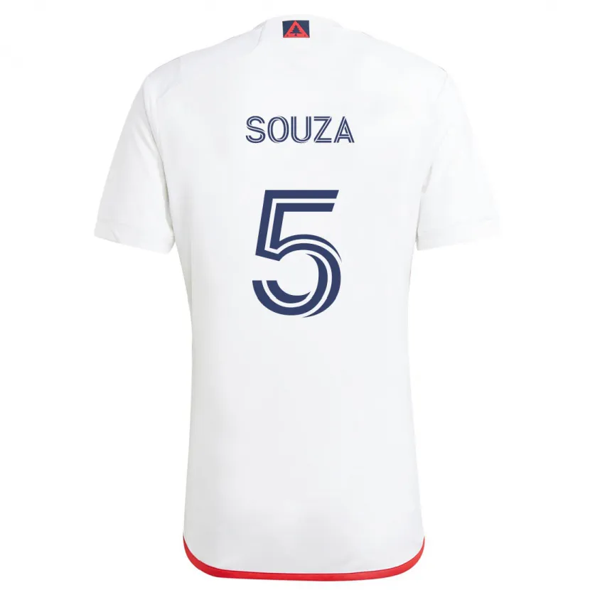 Danxen Kid Victor Souza #5 White Red Away Jersey 2024/25 T-Shirt