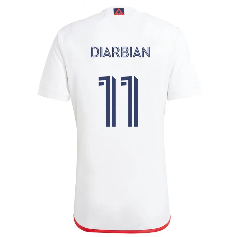 Danxen Kid Gevork Diarbian #11 White Red Away Jersey 2024/25 T-Shirt