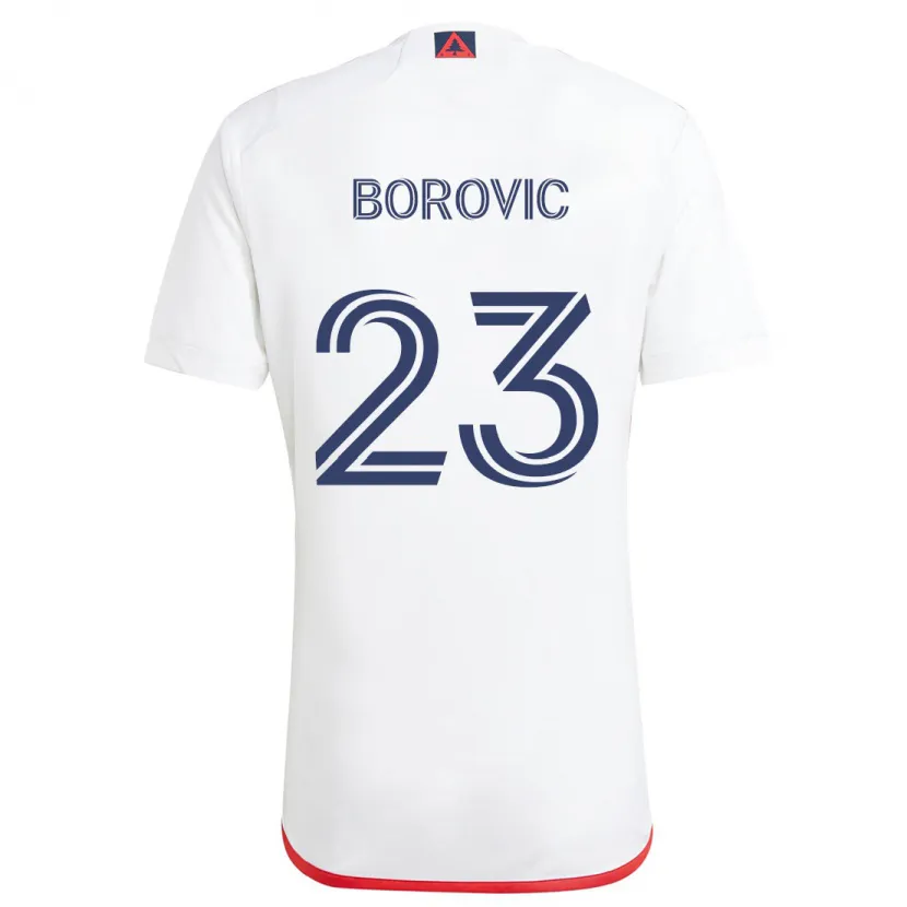 Danxen Kid Luka Borovic #23 White Red Away Jersey 2024/25 T-Shirt