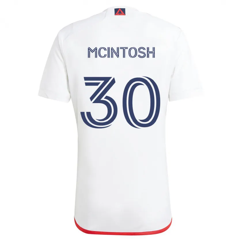 Danxen Kid Damario Mcintosh #30 White Red Away Jersey 2024/25 T-Shirt