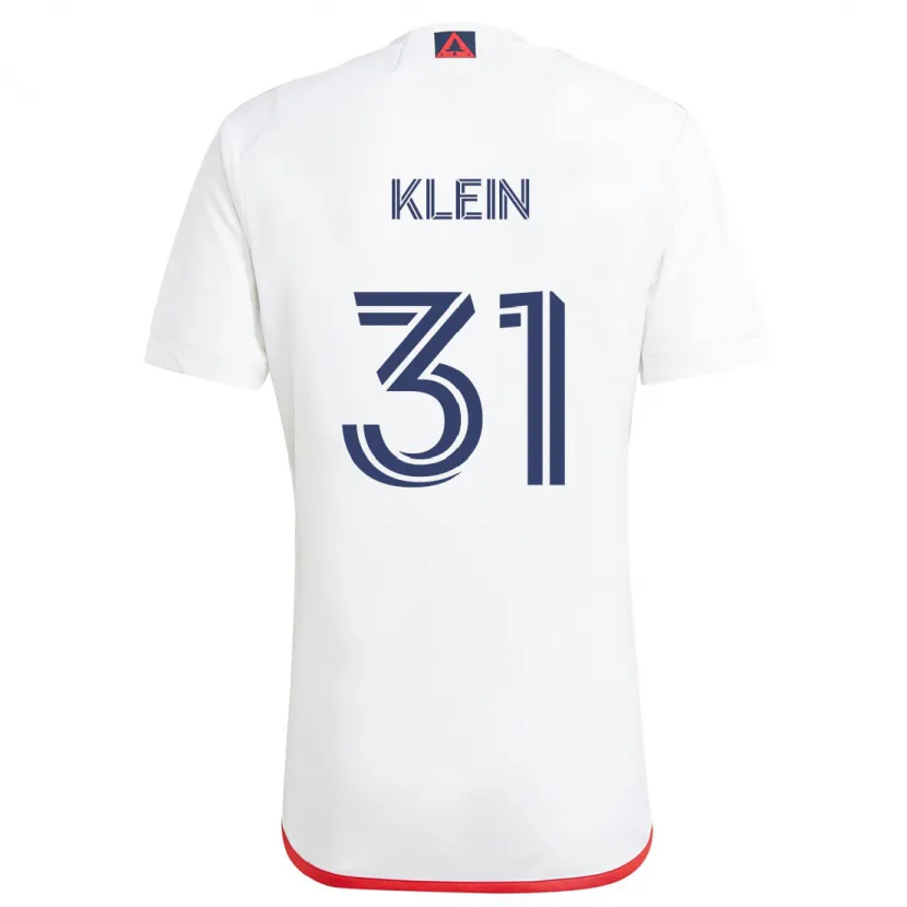 Danxen Kid Eric Klein #31 White Red Away Jersey 2024/25 T-Shirt