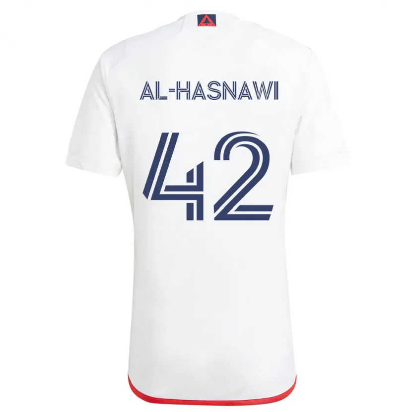 Danxen Kid Moshtaba Al-Hasnawi #42 White Red Away Jersey 2024/25 T-Shirt