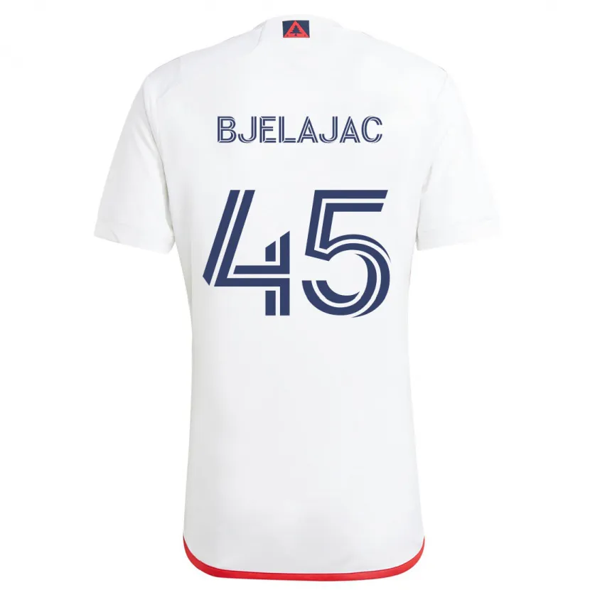 Danxen Kid Andrej Bjelajac #45 White Red Away Jersey 2024/25 T-Shirt