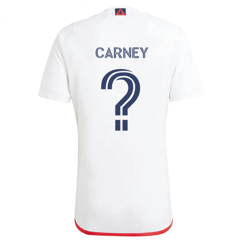 Danxen Kid Ryan Carney #0 White Red Away Jersey 2024/25 T-Shirt