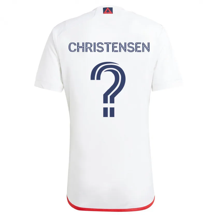 Danxen Kid Kevin Christensen #0 White Red Away Jersey 2024/25 T-Shirt