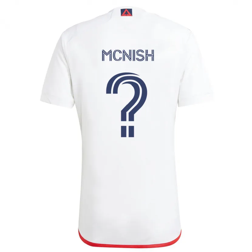 Danxen Kid Sheridan Mcnish #0 White Red Away Jersey 2024/25 T-Shirt