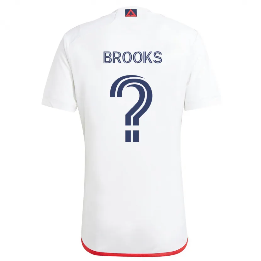 Danxen Kid Brian Brooks #0 White Red Away Jersey 2024/25 T-Shirt