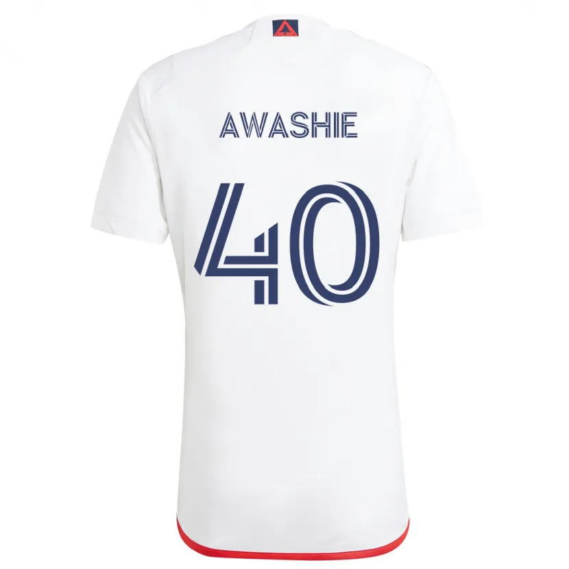 Danxen Kid Ben Awashie #40 White Red Away Jersey 2024/25 T-Shirt