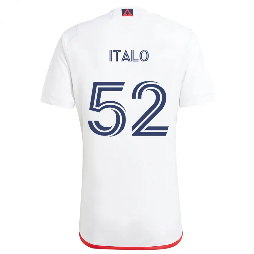 Danxen Kid Ítalo #52 White Red Away Jersey 2024/25 T-Shirt