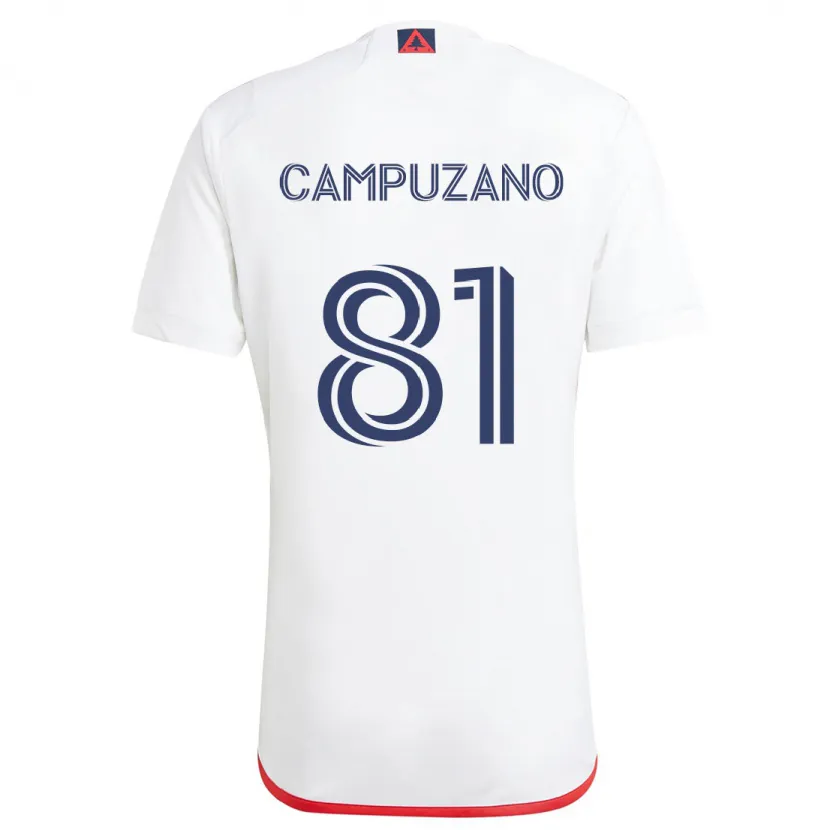 Danxen Kid Nico Campuzano #81 White Red Away Jersey 2024/25 T-Shirt