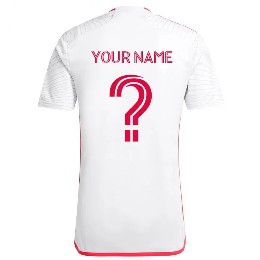 Danxen Kid Your Name #0 White Red Away Jersey 2024/25 T-Shirt