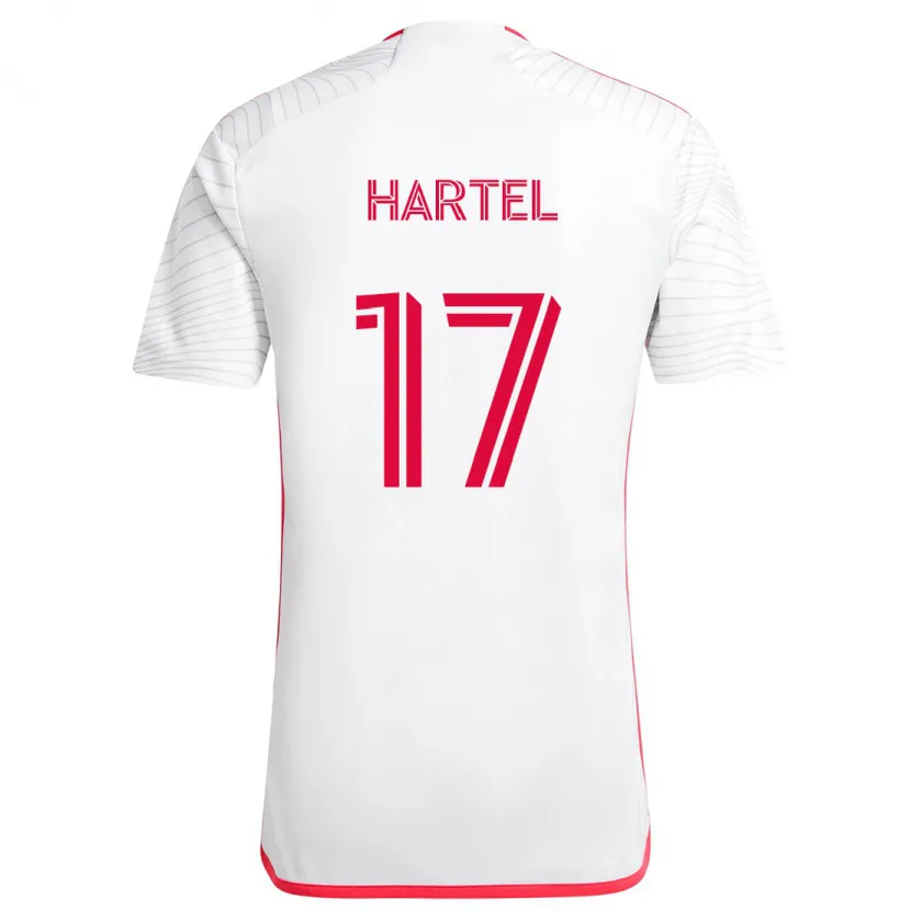 Danxen Kid Marcel Hartel #17 White Red Away Jersey 2024/25 T-Shirt