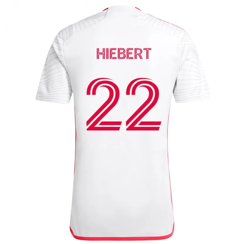 Danxen Kid Kyle Hiebert #22 White Red Away Jersey 2024/25 T-Shirt