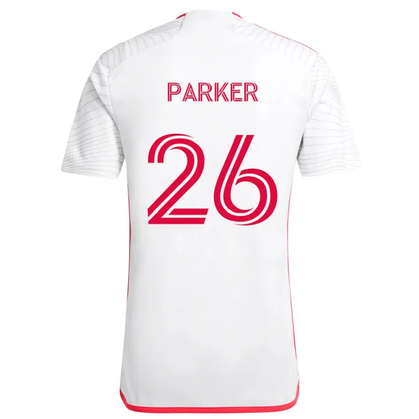 Danxen Kid Tim Parker #26 White Red Away Jersey 2024/25 T-Shirt