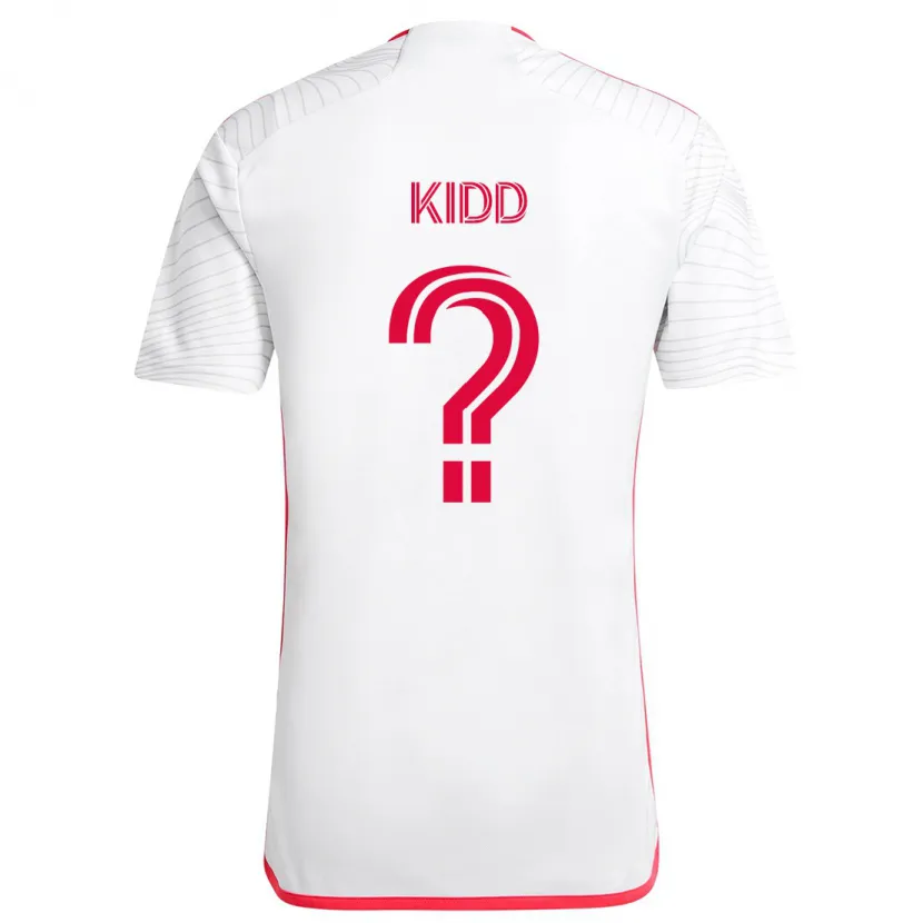 Danxen Kid Matteo Kidd #0 White Red Away Jersey 2024/25 T-Shirt