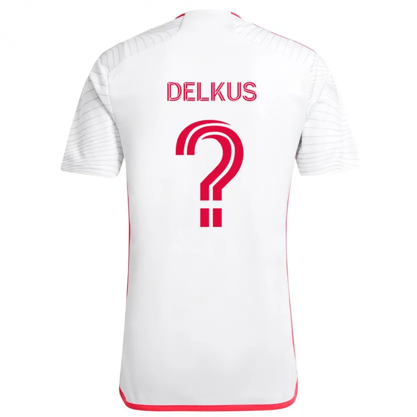 Danxen Kid Jackson Delkus #0 White Red Away Jersey 2024/25 T-Shirt