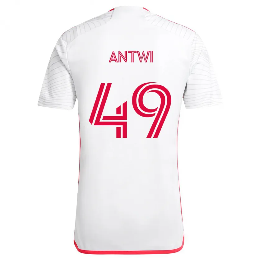 Danxen Kid Seth Antwi #49 White Red Away Jersey 2024/25 T-Shirt