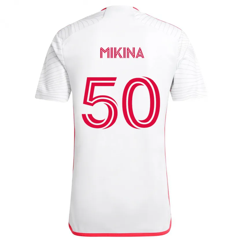 Danxen Kid Gabriel Mikina #50 White Red Away Jersey 2024/25 T-Shirt