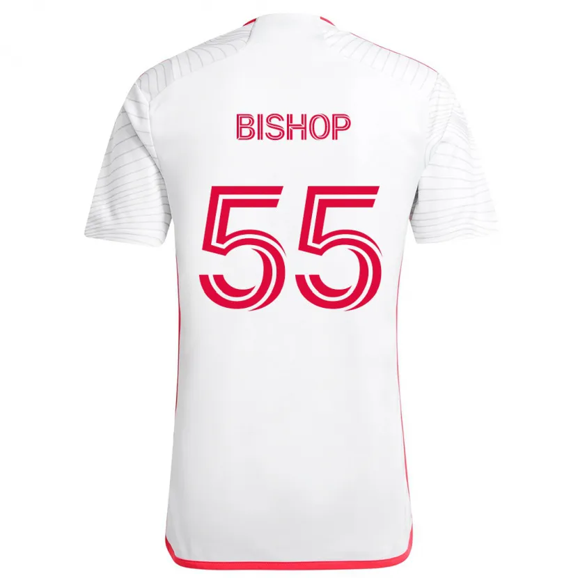 Danxen Kid Nick Bishop #55 White Red Away Jersey 2024/25 T-Shirt