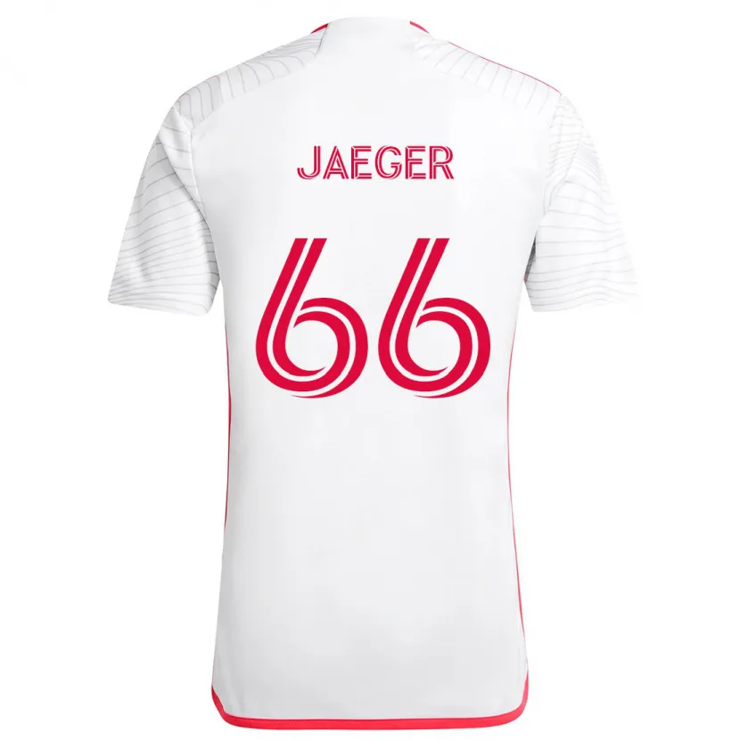 Danxen Kid Kai Jaeger #66 White Red Away Jersey 2024/25 T-Shirt