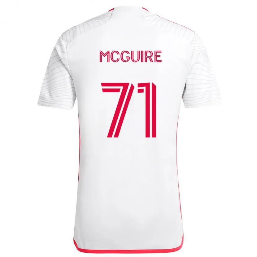 Danxen Kid Nolan Mcguire #71 White Red Away Jersey 2024/25 T-Shirt