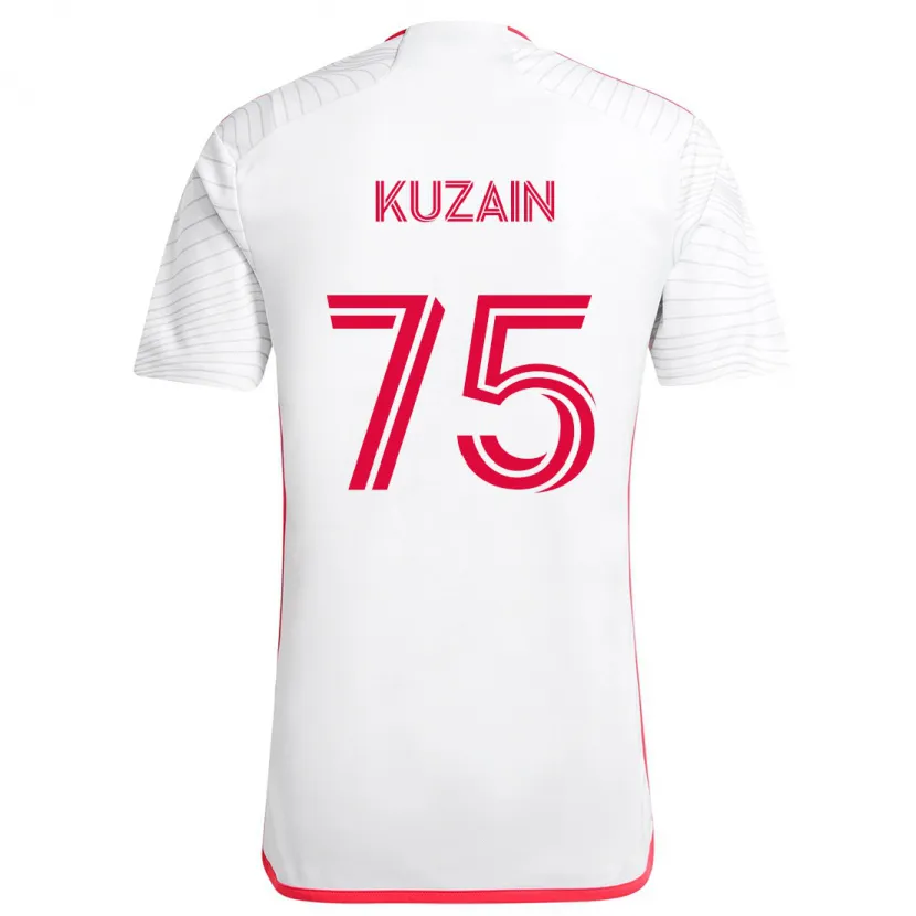 Danxen Kid Wan Kuzain #75 White Red Away Jersey 2024/25 T-Shirt