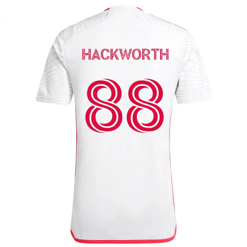 Danxen Kid Larsen Hackworth #88 White Red Away Jersey 2024/25 T-Shirt