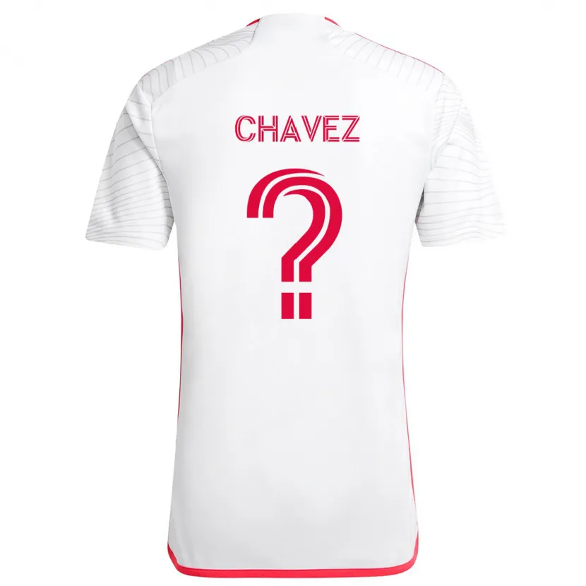 Danxen Kid Emiliano Chavez #0 White Red Away Jersey 2024/25 T-Shirt