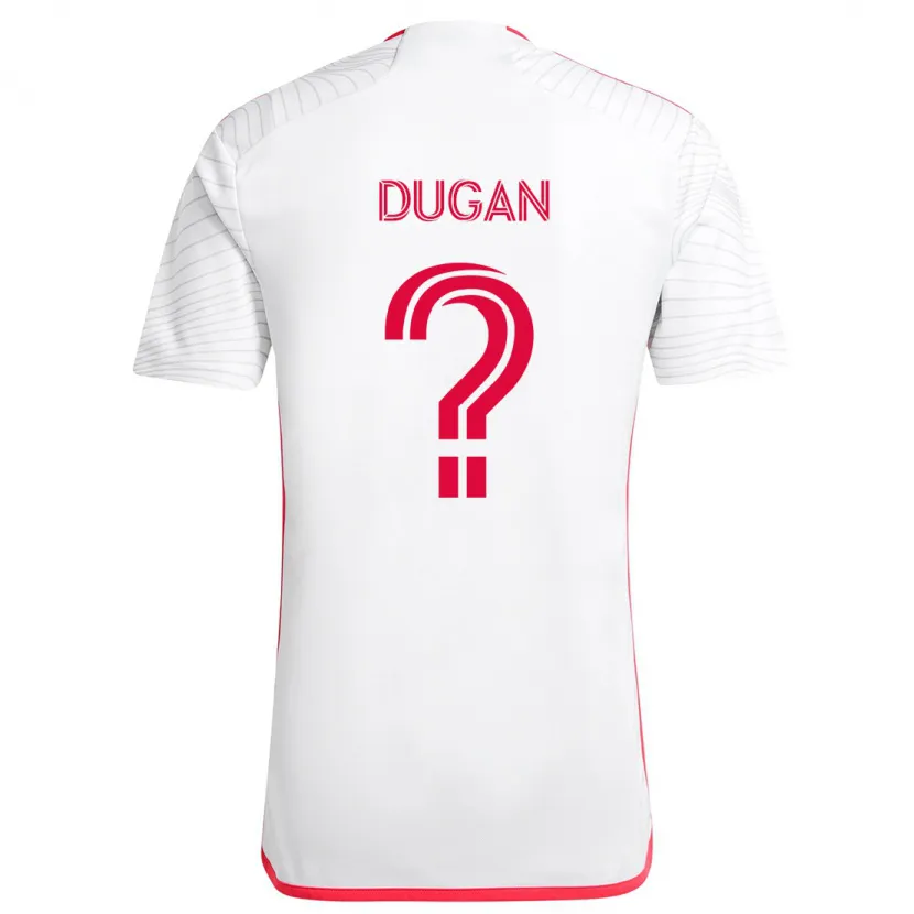 Danxen Kid Ryan Dugan #0 White Red Away Jersey 2024/25 T-Shirt