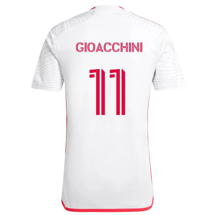 Danxen Kid Nicholas Gioacchini #11 White Red Away Jersey 2024/25 T-Shirt