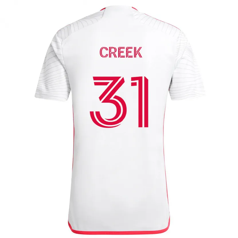 Danxen Kid Michael Creek #31 White Red Away Jersey 2024/25 T-Shirt