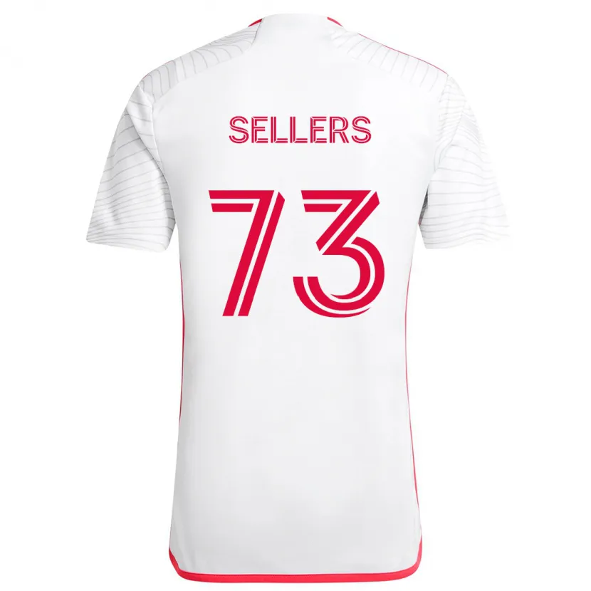 Danxen Kid Braydon Sellers #73 White Red Away Jersey 2024/25 T-Shirt