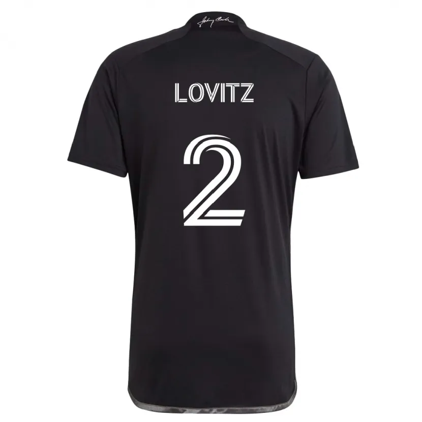 Danxen Kid Daniel Lovitz #2 Black Away Jersey 2024/25 T-Shirt