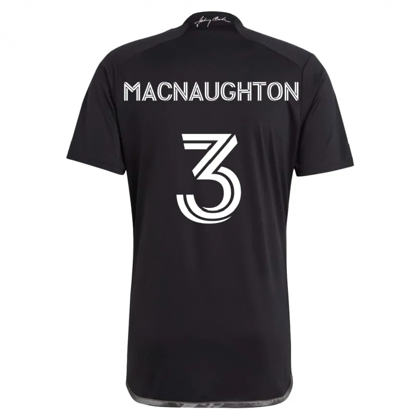 Danxen Kid Lukas Macnaughton #3 Black Away Jersey 2024/25 T-Shirt