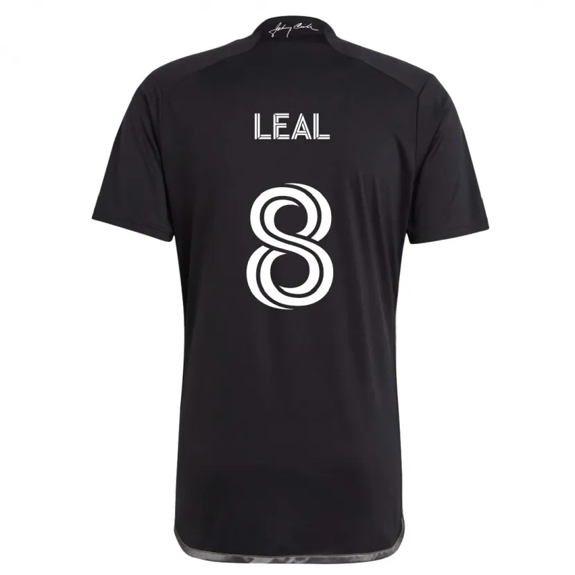 Danxen Kid Randall Leal #8 Black Away Jersey 2024/25 T-Shirt