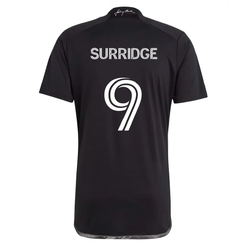 Danxen Kid Sam Surridge #9 Black Away Jersey 2024/25 T-Shirt