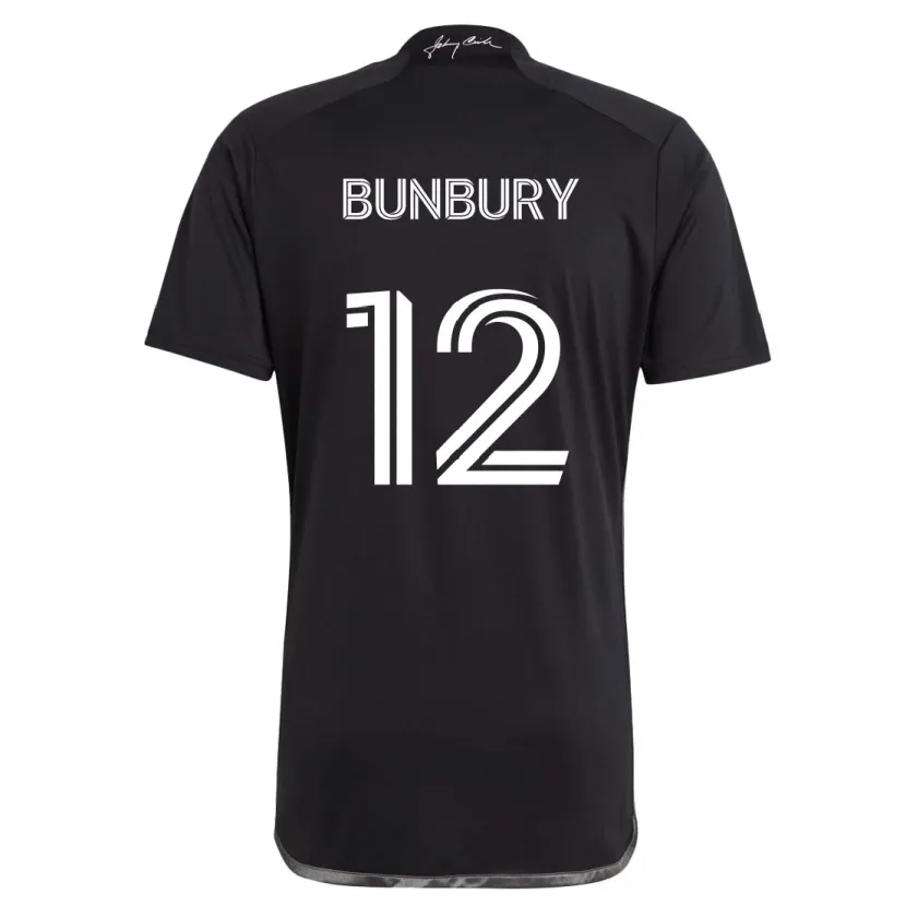 Danxen Kid Teal Bunbury #12 Black Away Jersey 2024/25 T-Shirt