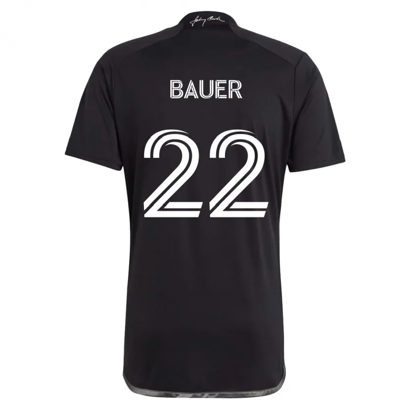 Danxen Kid Josh Bauer #22 Black Away Jersey 2024/25 T-Shirt