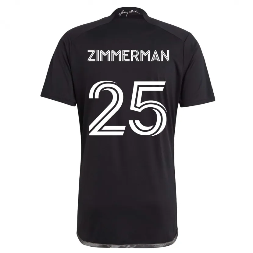 Danxen Kid Walker Zimmerman #25 Black Away Jersey 2024/25 T-Shirt