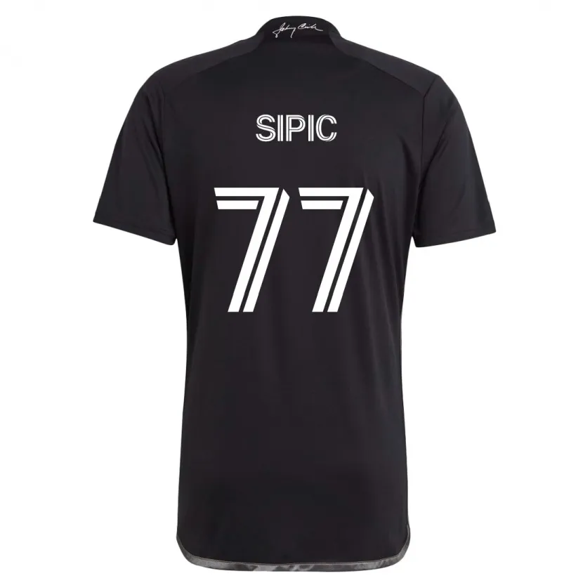 Danxen Kid Adem Sipić #77 Black Away Jersey 2024/25 T-Shirt