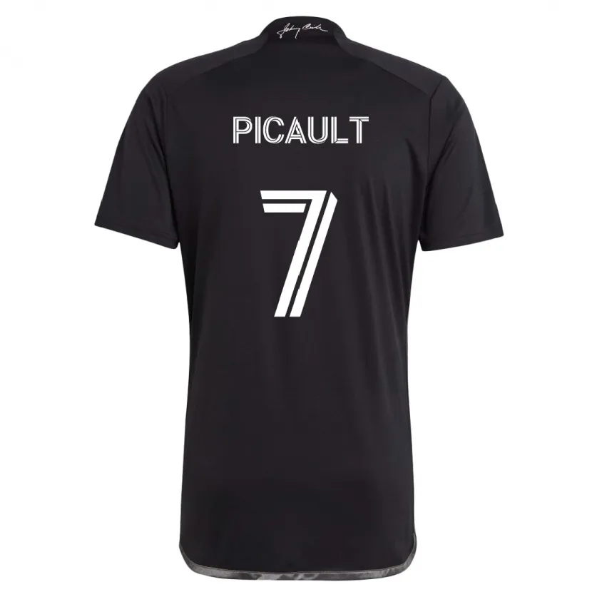 Danxen Kid Fafà Picault #7 Black Away Jersey 2024/25 T-Shirt