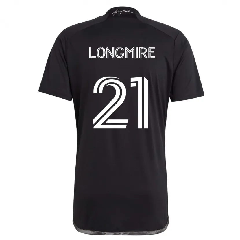 Danxen Kid Ahmed Longmire #21 Black Away Jersey 2024/25 T-Shirt