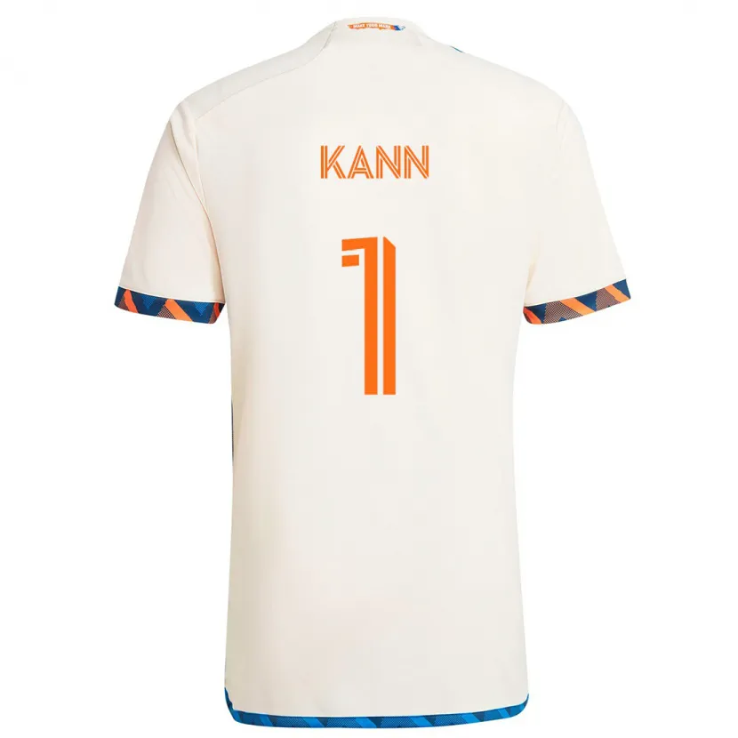 Danxen Kid Alec Kann #1 White Orange Away Jersey 2024/25 T-Shirt