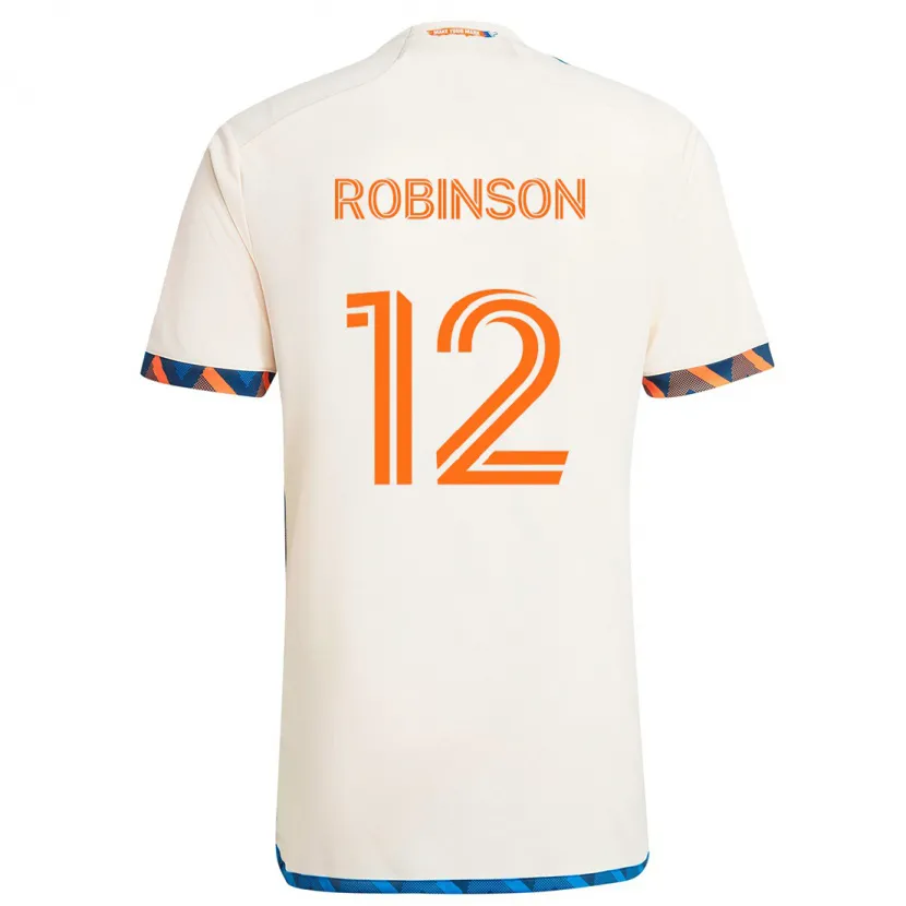 Danxen Kid Miles Robinson #12 White Orange Away Jersey 2024/25 T-Shirt