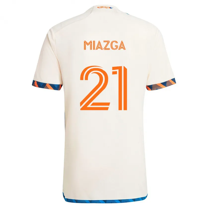 Danxen Kid Matt Miazga #21 White Orange Away Jersey 2024/25 T-Shirt