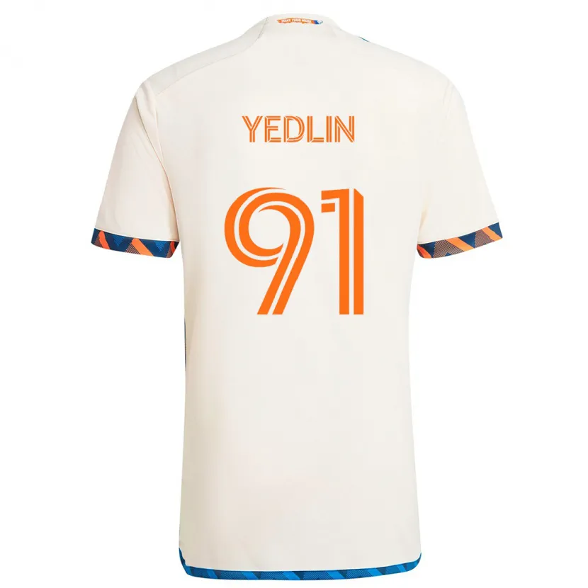 Danxen Kid Deandre Yedlin #91 White Orange Away Jersey 2024/25 T-Shirt