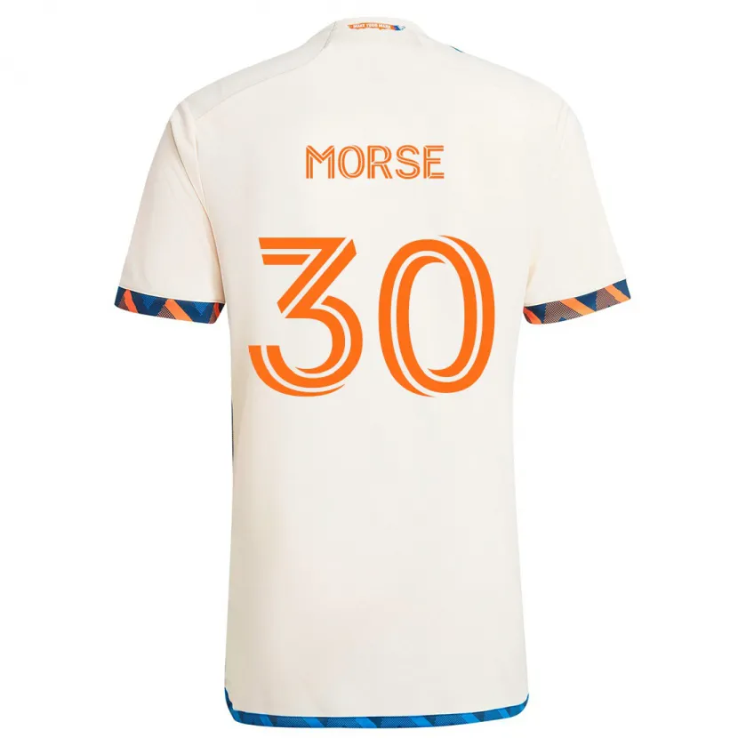 Danxen Kid Hunter Morse #30 White Orange Away Jersey 2024/25 T-Shirt