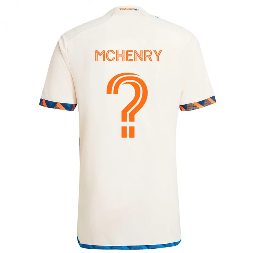 Danxen Kid Nicholas Mchenry #0 White Orange Away Jersey 2024/25 T-Shirt